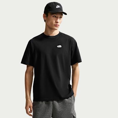 Nike Sportswear T Shirts Men s Black Crew Neck Moderate S