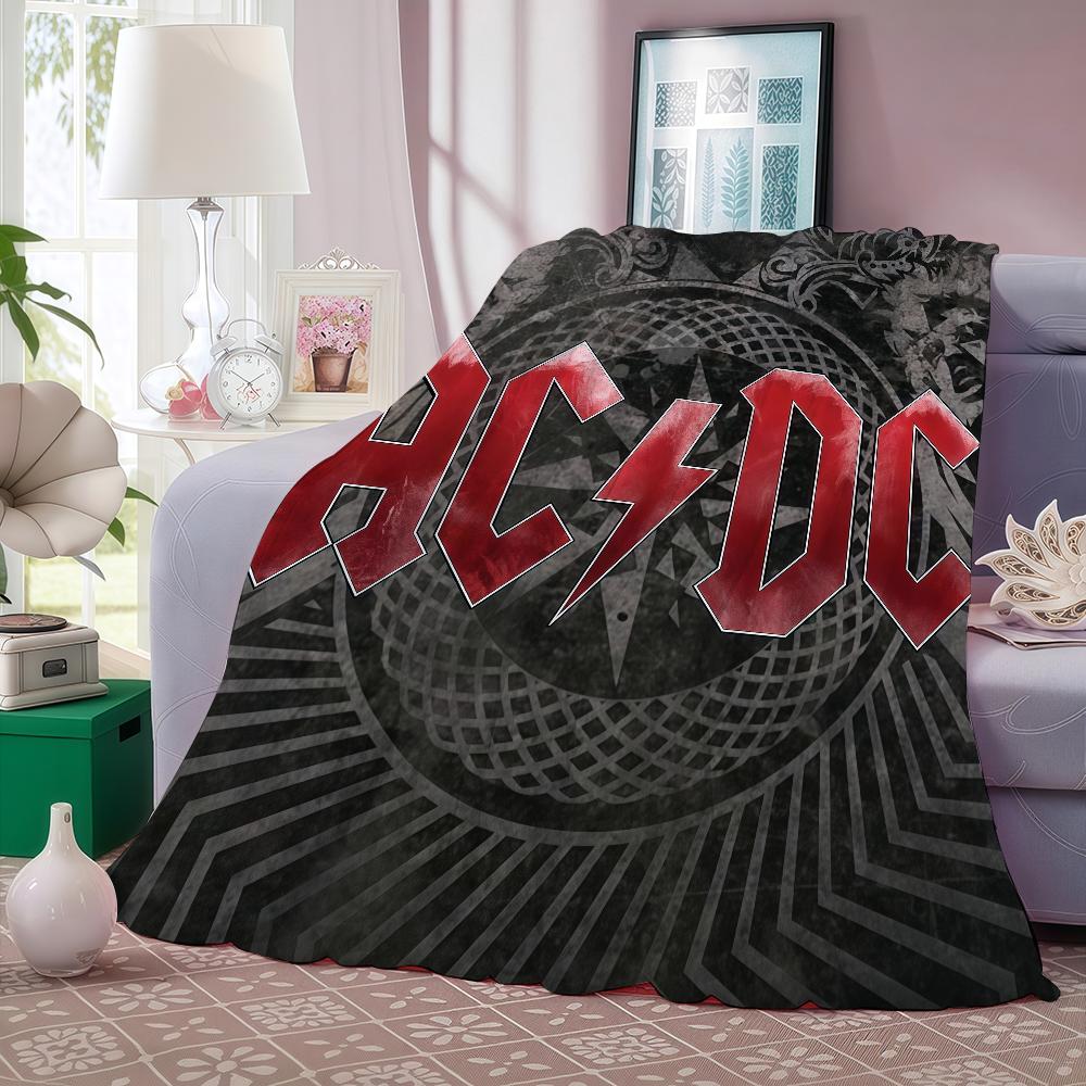 Rock Band A-ACDC Blanket Warm And Soft Suitable For Bedroom Living Room Sofa Bed Office Travel Camping