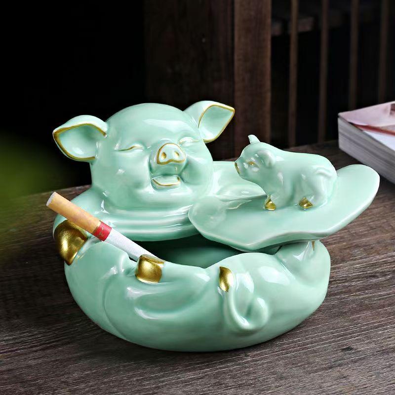 Creative Ornament Ashtray Cartoon Decoration Large Light Luxury Home Ashtrays Personality Trend Living Room Smoking Accessories