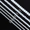 3 4 6 8 10mm Faceted Crystal Beads Porcelain White Glass Beads Loose Beads For Jewelry Making DIY Bracelets Necklace Accessories