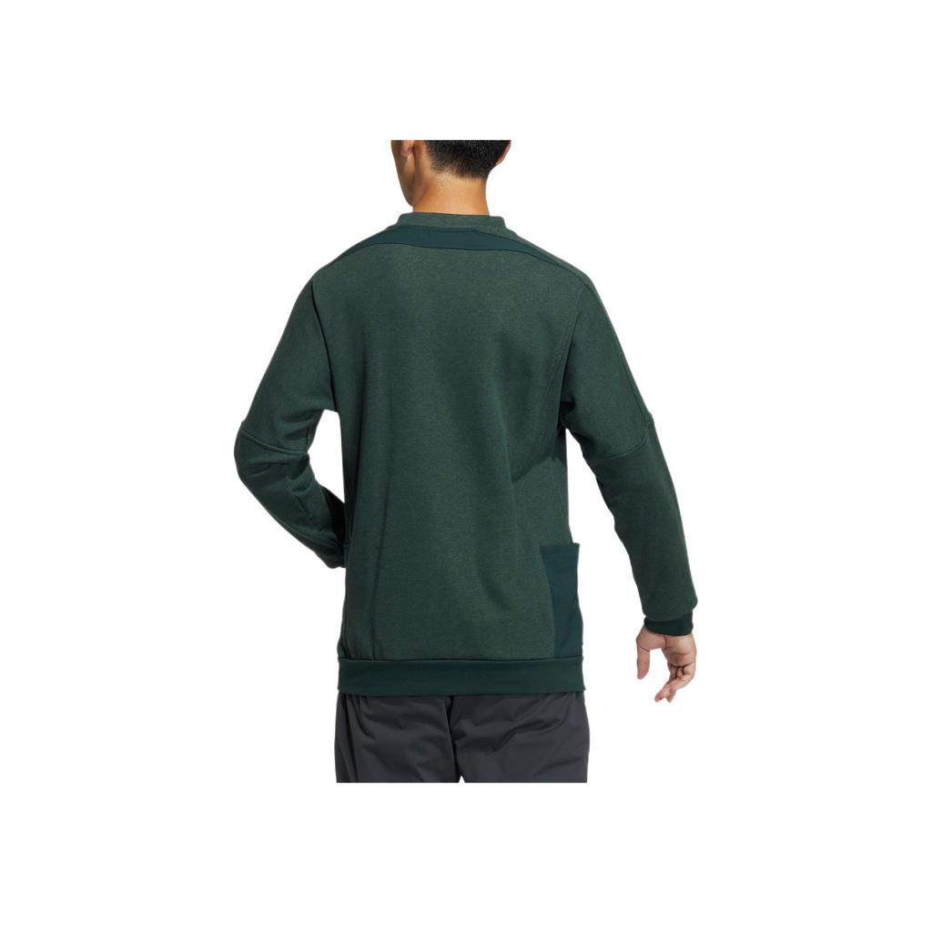 Adidas Gt Crew Sweatshirt With Solid Color Letter Embroidery Men Tops Green HG3262