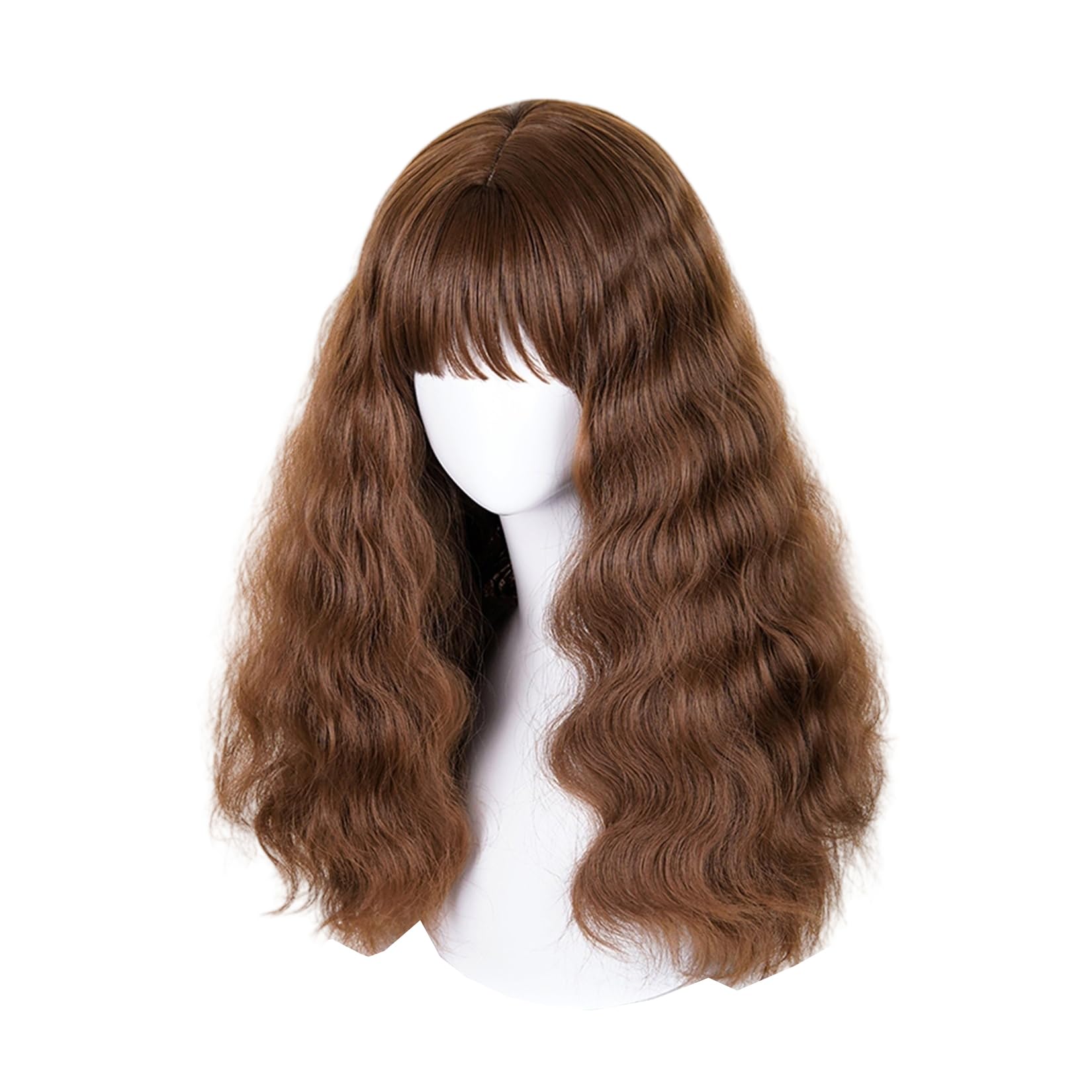 

LAOBAO Cosplay Wig, Brown Hair, Long Curly Hair, Unstyled, Heat-Resistant, Costume Accessory, Halloween Costume (Hermione Granger)