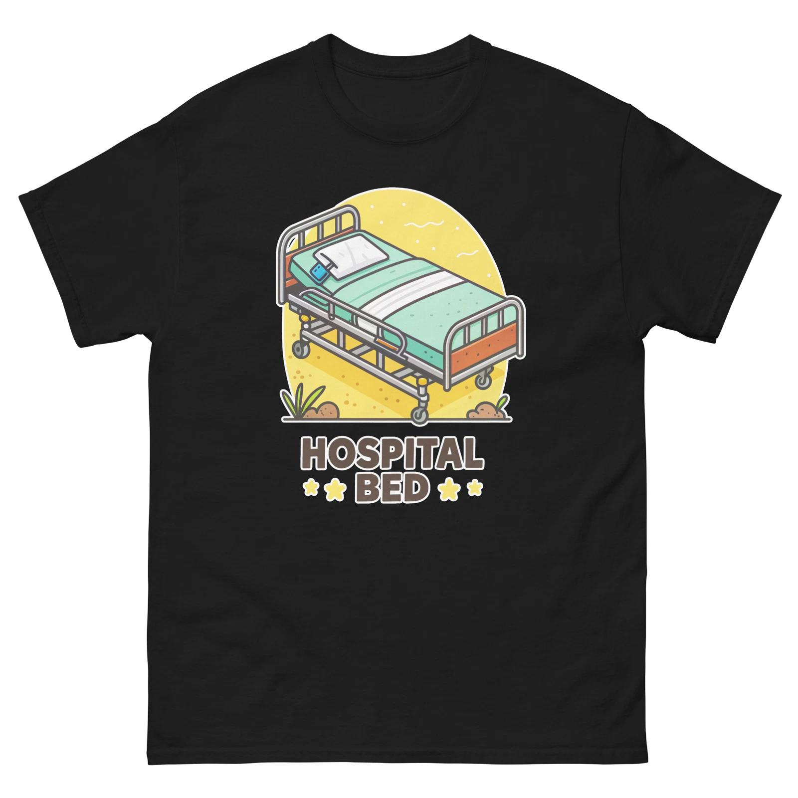 Hospital Bed Hospital Health Medical Safety T-Shirt S