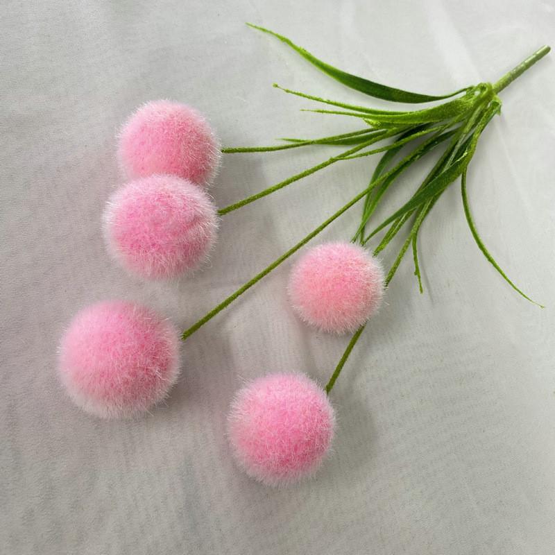 5 Artificial Flocked Ball For Wedding Decor And Home Styling