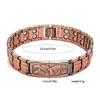 Bracciale Aquila in Rame Puro 99,9% Bracciale Magnetico Ultra-Resistente Per uomo Regolabile Regalo Perfetto Per Padre Marito Aquila