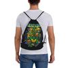 Custom Ninjas Turtles Drawstring Backpack Sports Gym Bag for Men Women Superhero Training Sackpack