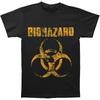 Men's Biohazard Distressed Logo T-shirt XX-Large Black