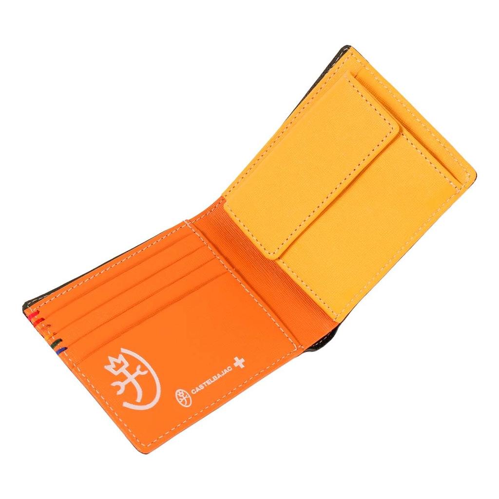 Castelbajac Men's Bifold Wallet, Genuine Leather, Sort 034613, Folding Wallet, Leather, Cowhide Leather [05] Green