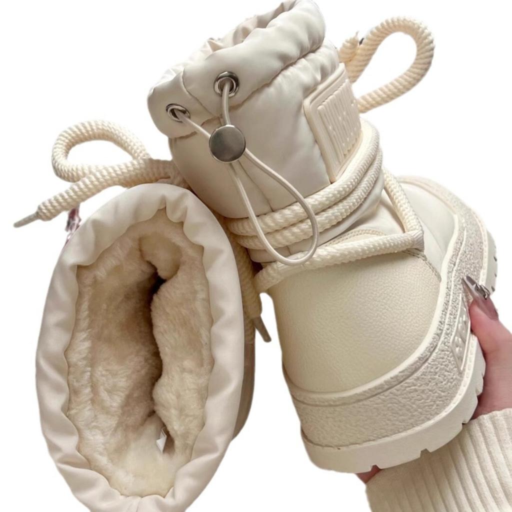 Ladies' Shoes, Thick Soled Shoes, Inner Height Shoes, Real Snow Boots, Plush and Thick Shoes, Cotton Shoes, Warm Shoes, Casual Shoes, High Top Shoes
