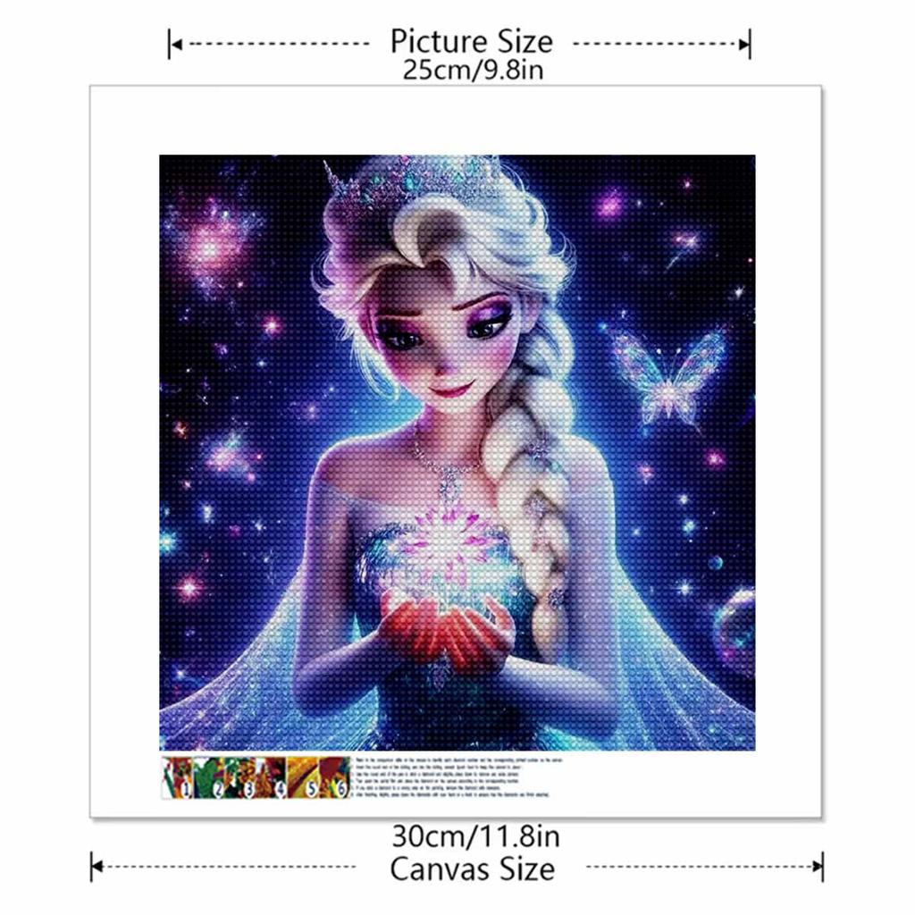 5D DIY Diamond Painting Decorative Ice Queen Aisha Full Round Drill Scenery Diamond Embroidery Cross Stitch Kits Home Decor Gift