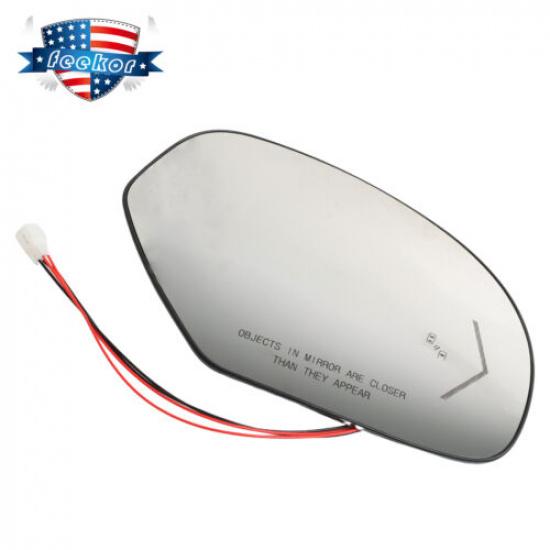 RH Heated Mirror Glass w/Turn Signal Blind Spot Detection for Cadillac Chevy GMC