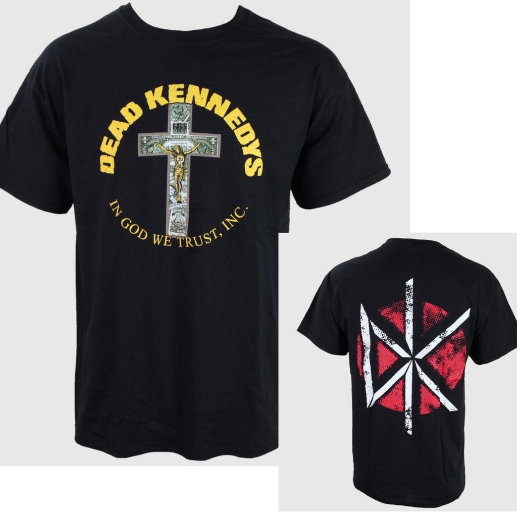 T-shirt in Cotone Grafica Dead Kennedys Unisex Estiva Manica Corta Marca di Moda Tee Lusso Casual Vintage Tees