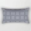 Patchwork Grey Geometric Pattern Print Decoration Bedroom Living Room Office Waist Support Home Rectangular Pillowcase