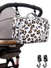 This Cute Diaper Pouch Features a Dedicated Space for Baby Wipes and Storage for Baby This Shoulder Pouch Makes a Great Baby Shower (leopard Print)
