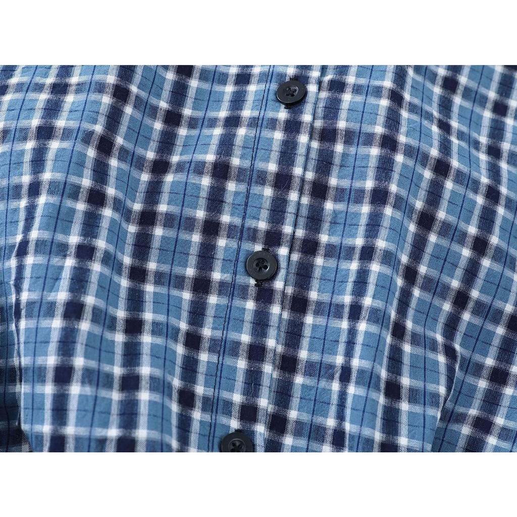 VAYLA New American Vintage Hot Girl Shirt Women's Casual Slim Fit Long Sleeve Collared Irt Versatile Plaid Shirt