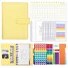 Custom Six Ring Budgeting Binder Notebook Planner Cash Savings Binders Wallet A6 Budget Binder With Cash Envelopes