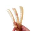 Natural Sheep Horn Comb Anti-Static Fine Tooth Hair Styling Detangling Comb With Handle For Men Women Head Scalp Health Care