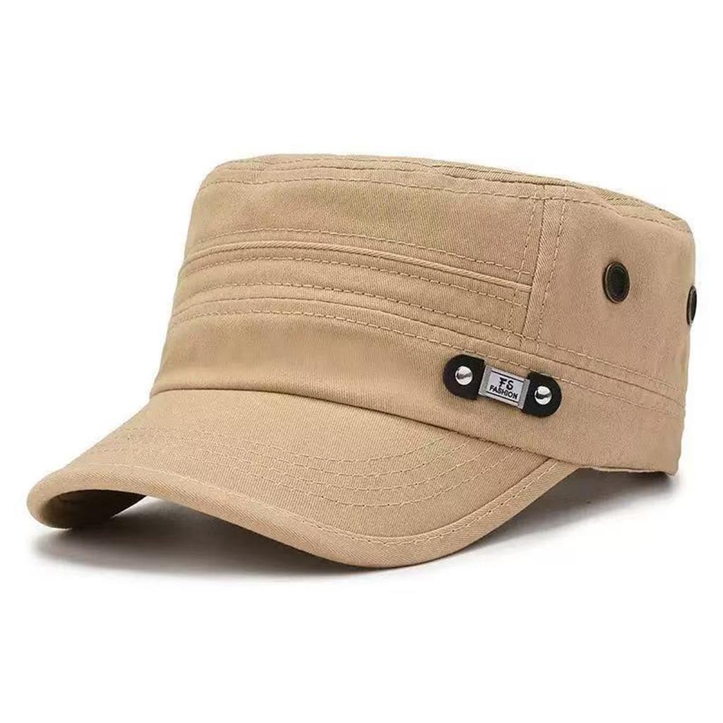 Casual Adjustable Outdoor Autumn Spring Cap Military Label Fashionable Trendy Fs Neutral Gender Women Men For Hats Men Flat Top Caps