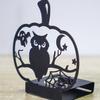 Horror Ghostly Bat Cats Iron Tealight Candle Holders for Halloween Festivities Home Centerpieces Candlestick Decors