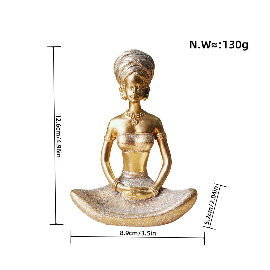 Simple Abstract Home Yoga Studio Scene Decoration Resin Craft Yoga Ornaments Gift Ornaments Wedding Room Ornaments