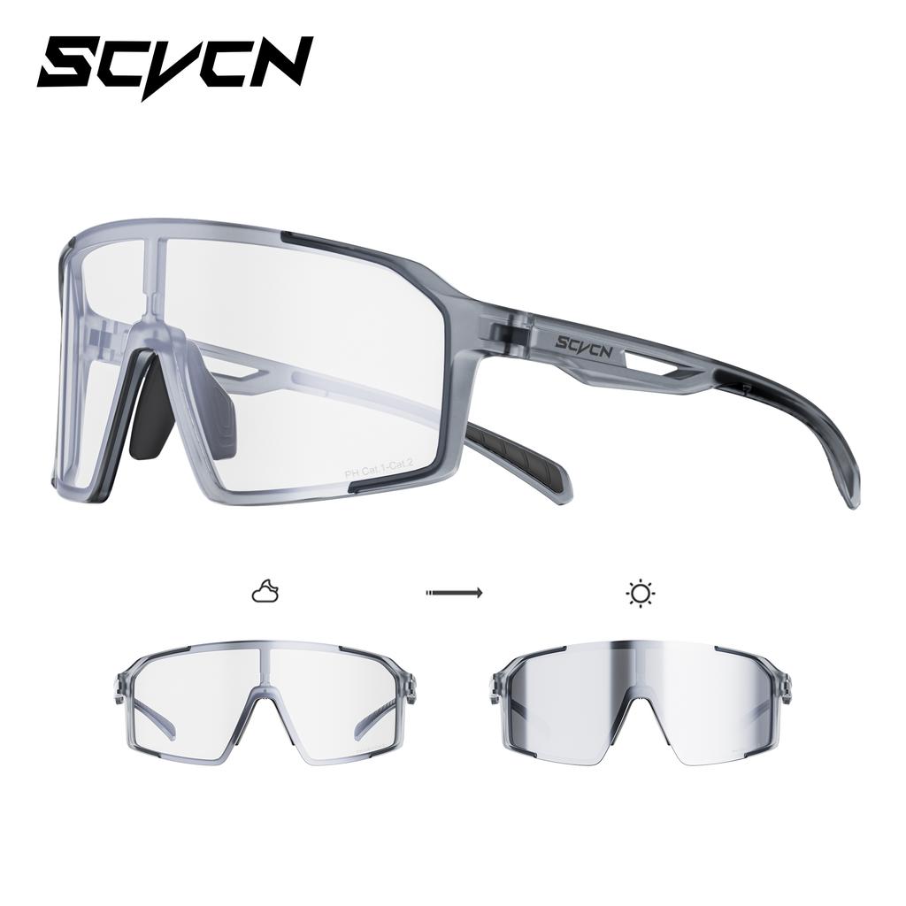 SCVCN Modische Sonnenbrille für Herren Radsportbrille UV400n Damen Fahrbrille MTB Rennrad Sportbrille Laufen