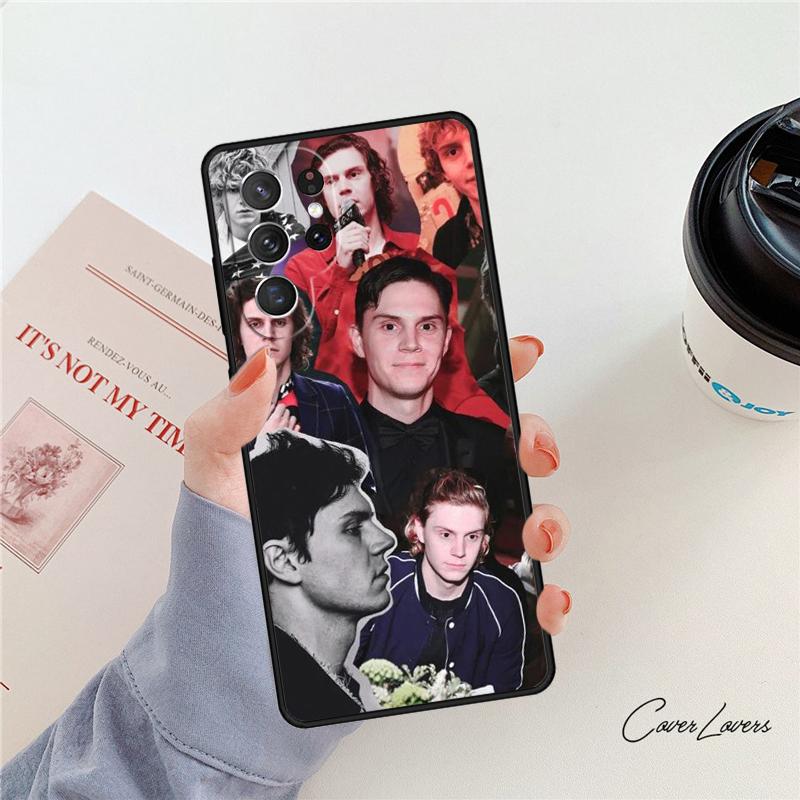 Evan Peters Phone Case For Samsung Galaxy S24 S25 S23 S22 Ultra Note 10 20 Plus S20 S21 FE Cover