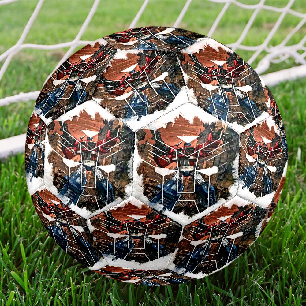 Transformers Print Size 5 Soccer Ball, Standard Match Football for Sports Game and Team Practice, Ideal Gift for Soccer Fans