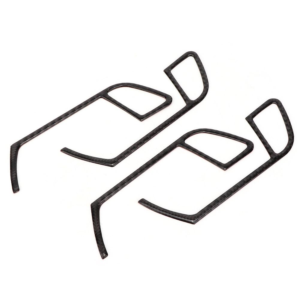 4Pcs Soft Carbon Fiber Car Interior Door Bowl Cover Handles Fit for A4L A5 2009 2016