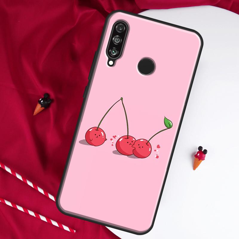 Kirschfrucht Süße Collage Für Huawei Nova 8i 7i 11i 12i 12s 9 10 SE Y90 Y60 Y70 Y72 Y61 Y91 P30 P40 Lite P60 Pro Hülle