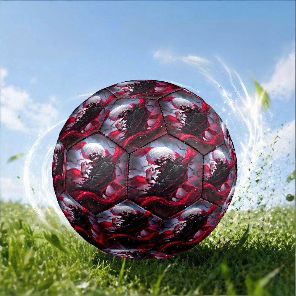 Tokyo Ghoul Masked Mystery Size 5 Soccer Ball,Indoor/Outdoor Suitable for Training Matches Tournaments Practice Games Perfect Gift for Fan