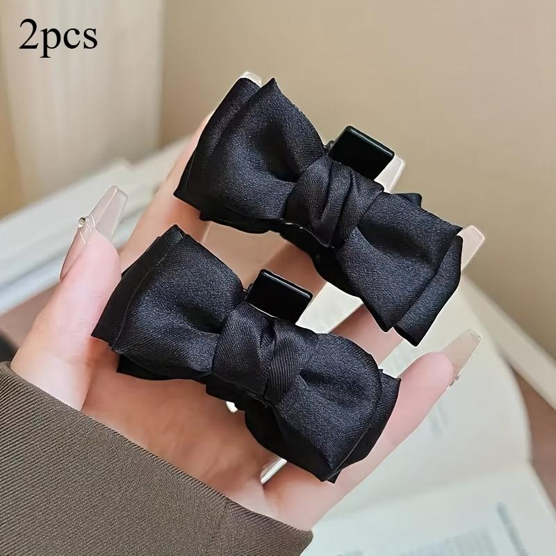 

2pcs Bow Princess Hair Clips Summer Hair Playful and Cute Elegant Party Travel Beach Outings Weddings Hair Accessories for Women