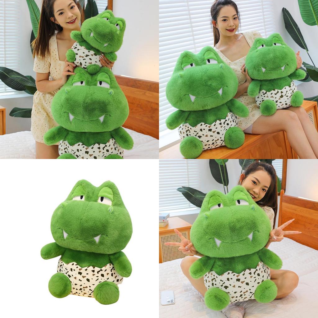 Eggshell Dinosaur Plush Toy For Kids Soft Pp Cotton Stuffed Animal Cuddly Gift For Boys And Girls