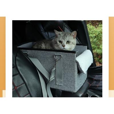Assento de carro para cães de inverno, rede de transporte à prova d'água para gatos, para cães pequenos, dobrável, para viagem ao ar livre, cesta segura para gatos, acessórios para carro