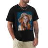 Girl With The Straw Hat Tshirt Festival Short Sleeve Tshirt