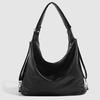 2025 New Simple Personality Versatile Fashionable Zipper Pocket Tote Bag Single Shoulder Bag Commuting Large Capacity Backpack
