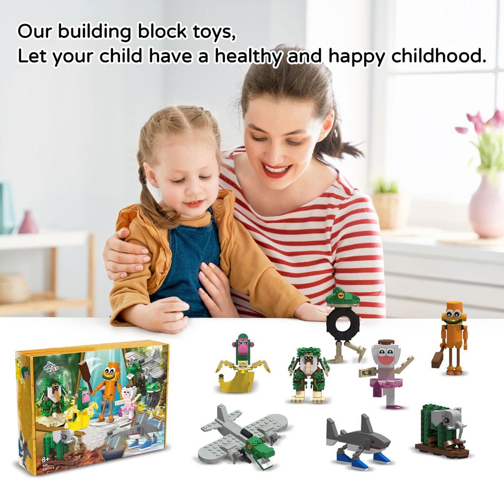 Building Block Toy -Cute Singing Group Children's Educational Enlightenment Building Block Toy