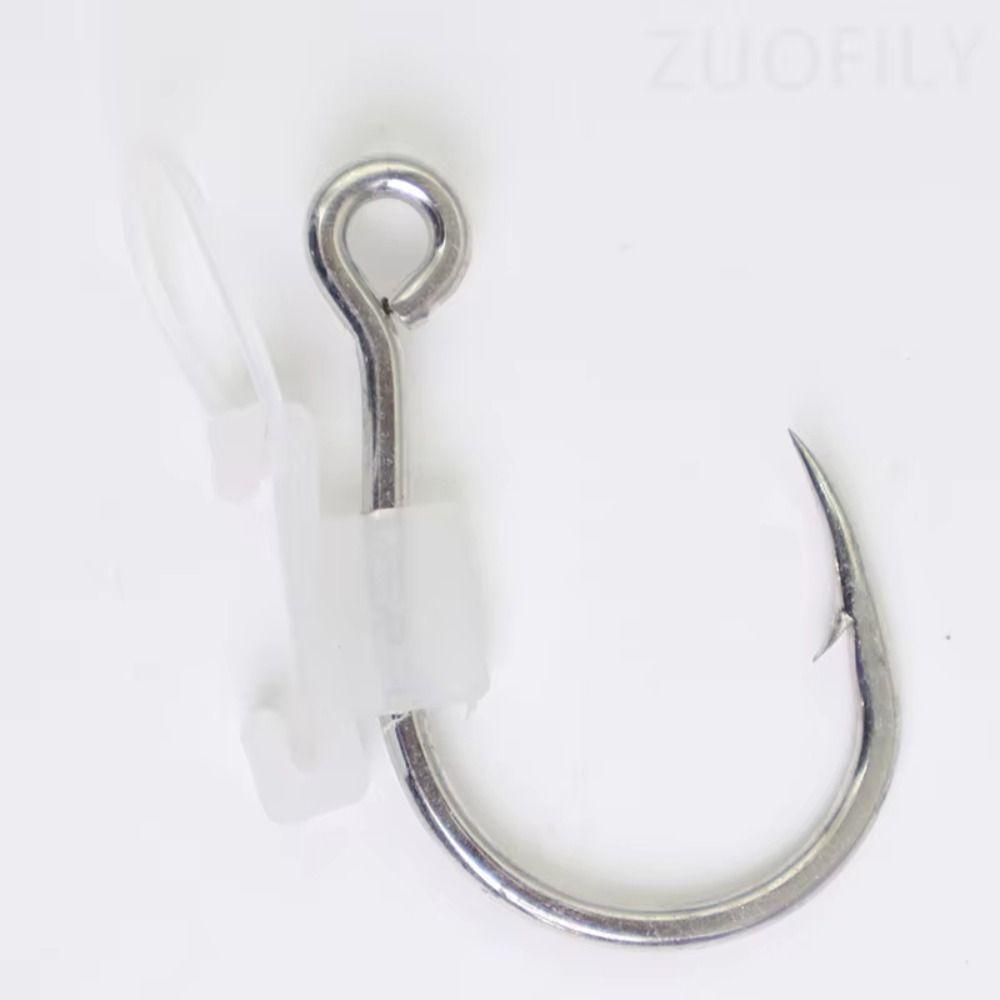 10Pcs High Strength Luminous Live Shrimp Fishing Hooks Fishing Fixed Hooks  Grouper