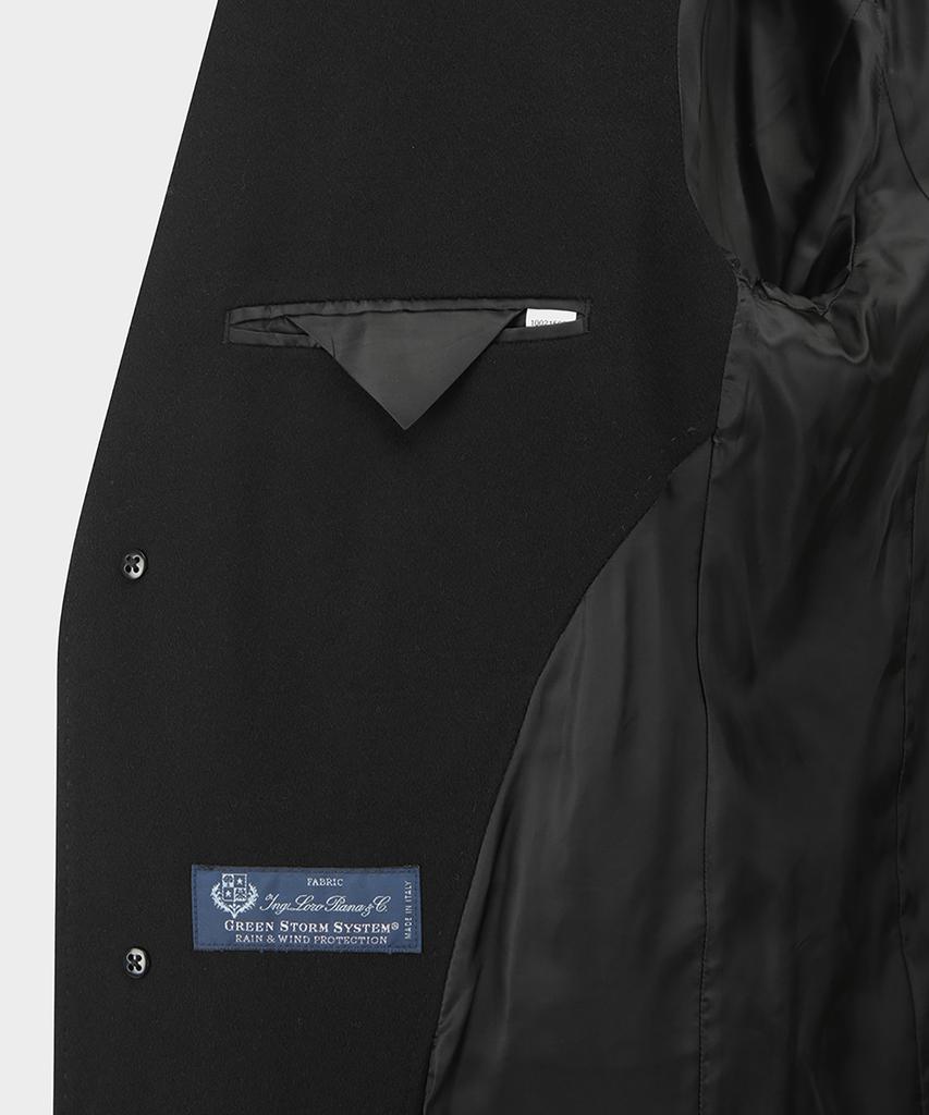 Brooks Brothers 1818 Storm System Top Coat (Black) (Bbcsmm5000Uef)