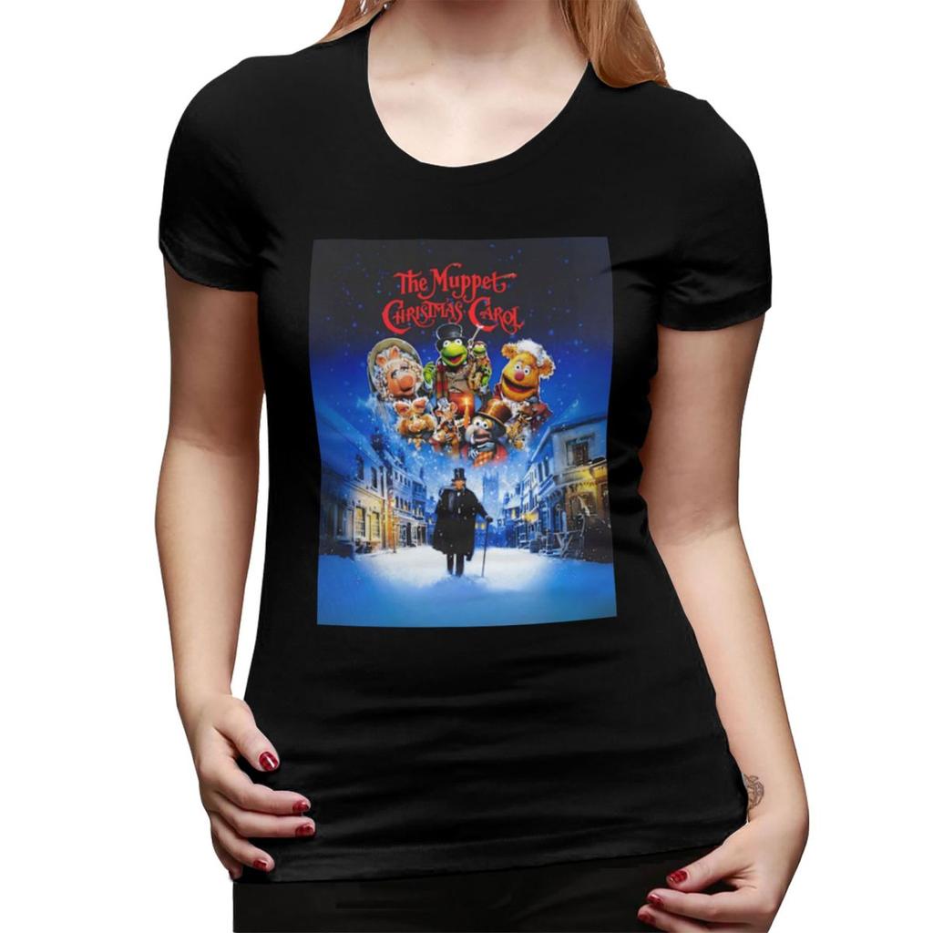 T-shirt di Natale dei Muppets per Donna Girocollo Streetwear Magliette da Donna Manica Corta Estive Top