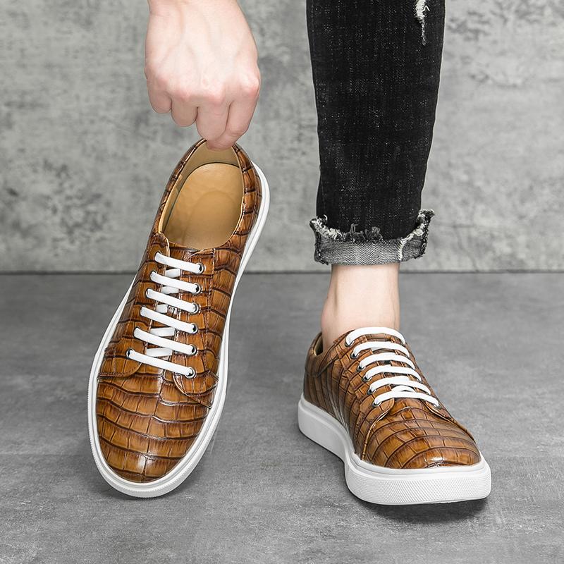 Fashion Men Casual Business Vulcanized Shoes High-quality European American Casual Office Board Shoes Outdoor Walking Shoes Sizes 38-46