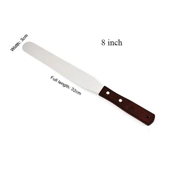 4/6/8/10 Zoll Edelstahl Kuchenspatel Buttercreme Zuckerguss Frosting Messer Sahnespachtel Küchen Kuchen Dekorationswerkzeuge