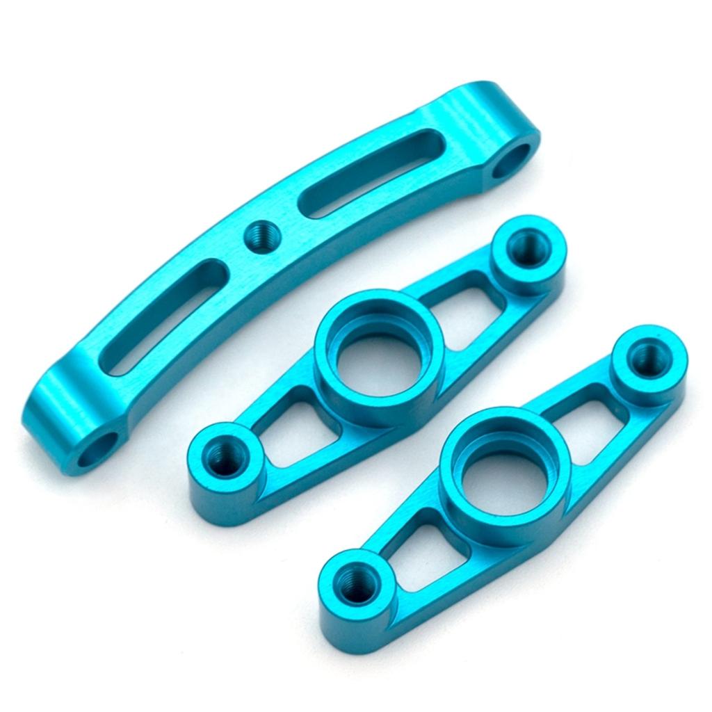 Kit de nudillos de dirección de aleación de aluminio para reemplazo de conjunto de dirección para Tamiya TT01 TT-01 1/10, piezas de actualización de automóviles de control remoto