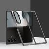 Electroplated Transparent Phone Case For Samsung Galaxy Z Fold 7 Fold6 Fold 5 Fold 4 Fold 3 Shockproof Hard PC Cover Funda Capa
