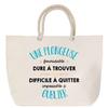 Beach Bag - PLANETEE - A Formidable Diver - Rope Handle - Large Size - Cotton