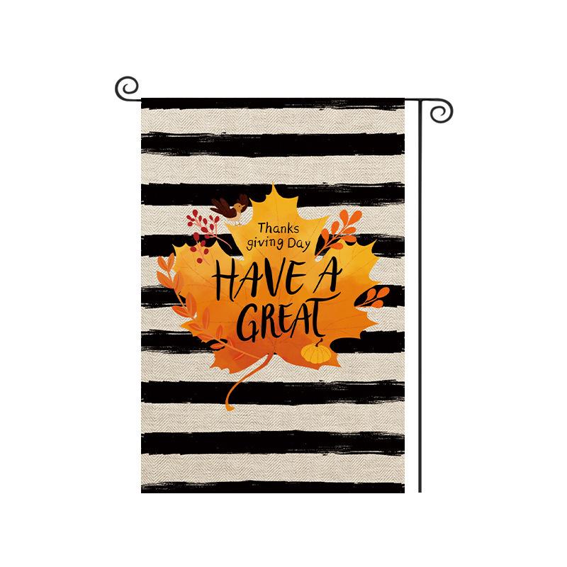 Thanksgiving Pumpkin Harvest Garden Flag for Outdoor Autumn Decor
