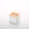 Bamboo Tissue Box with Print Logo and Wooden Lid - Luxury Gift and Storage Solution