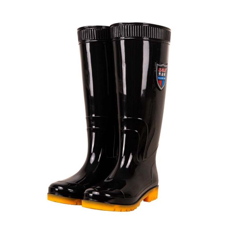 Men s high tube rain shoes Adult plastic rain shoes High top rain boots Waterproof, non-slip and wear-resistant overshoes Water boots 38