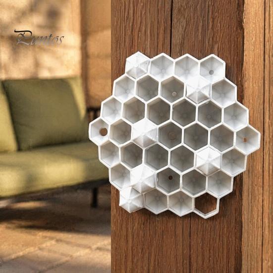 Realistic Wasp Nest Prop 3D Printed Red Hornet Decoy Nest, Weatherproof Physical Deterrent, for Porch Chemical-Free Hanging Fake Outdoor Eaves