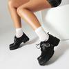 Spring New Platform Small Leather Shoes New British Style One-word Buckle Mary Jane Muffin and Jk Uniform Shoes Women