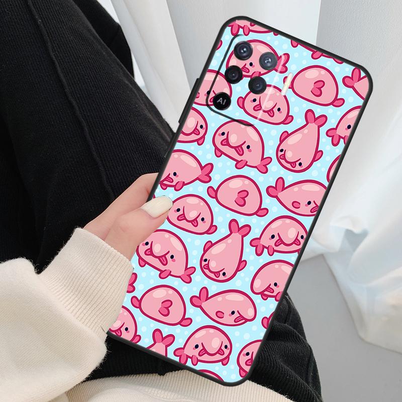 Blobfish Phone Case For OPPO A5 A9 2020 A31 A53 A53S A1K A15 A16 A52 A72 A83 A91 A93 A54 A74 A94